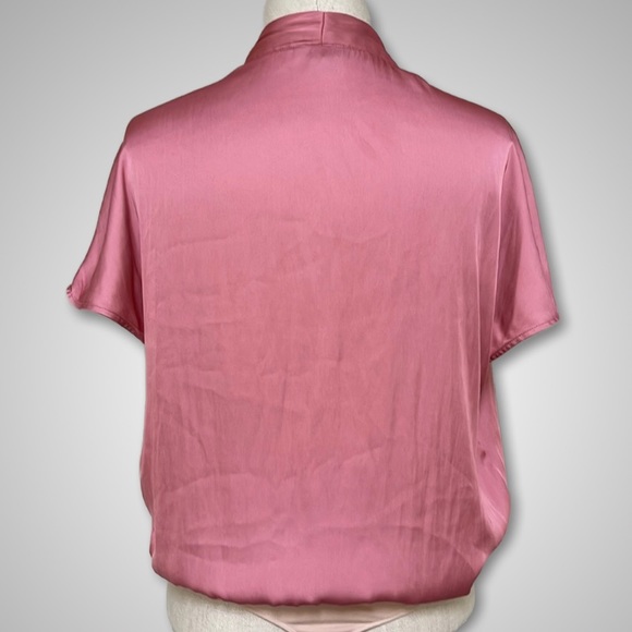 { Paige } - Silky Draped Bodysuit - Picture 2 of 4